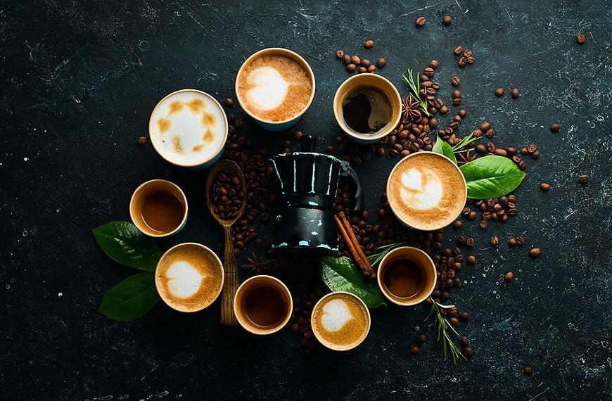 Vrste kave - espresso, cappuccino, macchiato, latte...