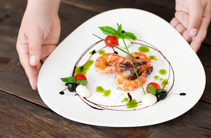 Prezentacija hrane, razporeditev krožnika