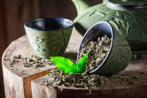 Zeleni čaj - posušeni listi